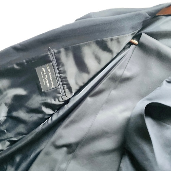 NORM THOMPSON | 46L XL | Navy Sport Coat Men’s Blazer - 36R Pant Suit Set Avail - Picture 6 of 12